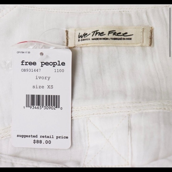 NWT Free People Full of Light Top - Ivory - Picture 4 of 6
